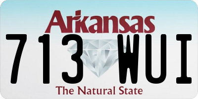 AR license plate 713WUI