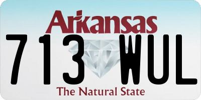 AR license plate 713WUL