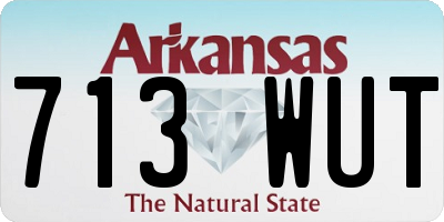 AR license plate 713WUT