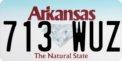 AR license plate 713WUZ
