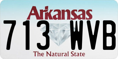 AR license plate 713WVB