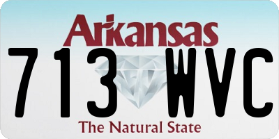 AR license plate 713WVC