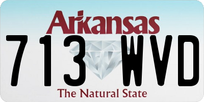 AR license plate 713WVD