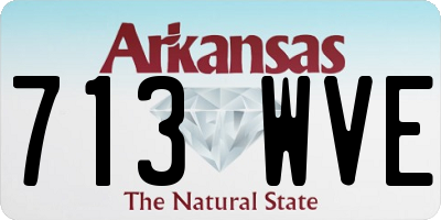 AR license plate 713WVE