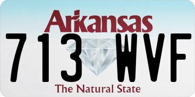 AR license plate 713WVF