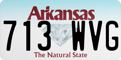 AR license plate 713WVG