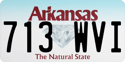 AR license plate 713WVI