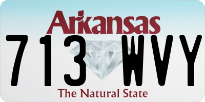 AR license plate 713WVY