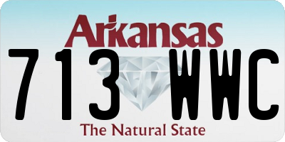 AR license plate 713WWC