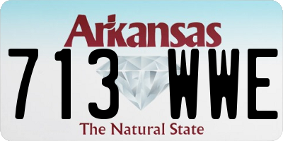 AR license plate 713WWE