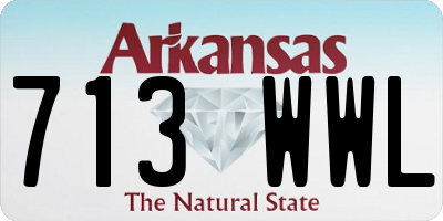 AR license plate 713WWL