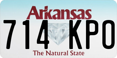 AR license plate 714KPO