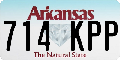 AR license plate 714KPP