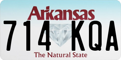 AR license plate 714KQA