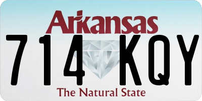 AR license plate 714KQY
