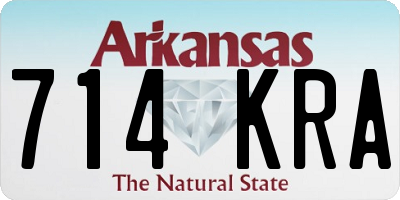 AR license plate 714KRA