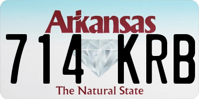 AR license plate 714KRB