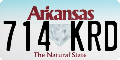 AR license plate 714KRD