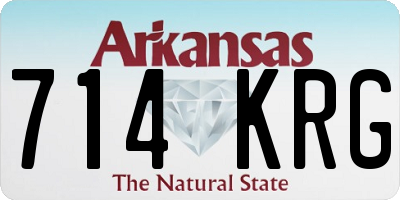 AR license plate 714KRG