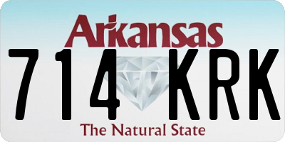 AR license plate 714KRK