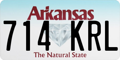AR license plate 714KRL