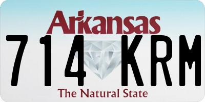 AR license plate 714KRM