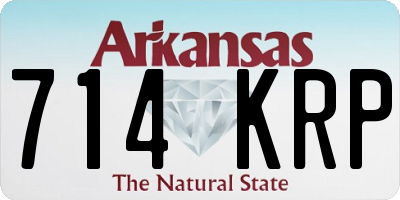 AR license plate 714KRP