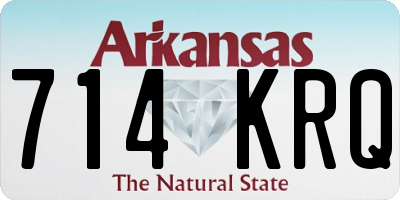 AR license plate 714KRQ