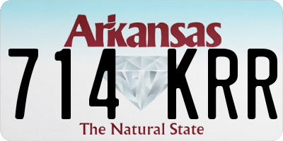AR license plate 714KRR