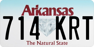 AR license plate 714KRT