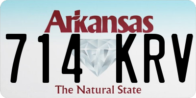 AR license plate 714KRV