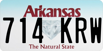 AR license plate 714KRW