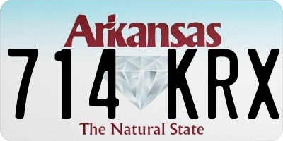 AR license plate 714KRX