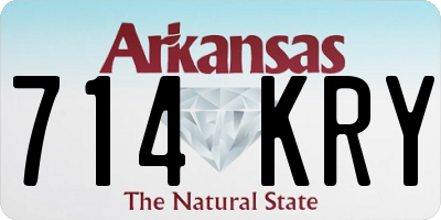 AR license plate 714KRY