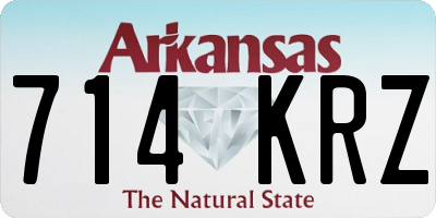AR license plate 714KRZ