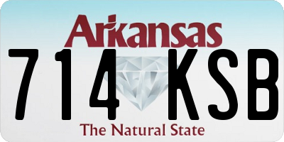 AR license plate 714KSB