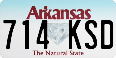 AR license plate 714KSD
