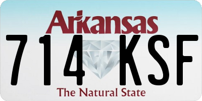 AR license plate 714KSF