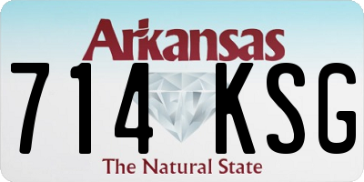 AR license plate 714KSG