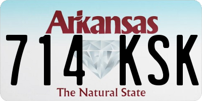 AR license plate 714KSK