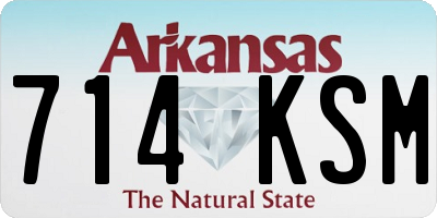 AR license plate 714KSM