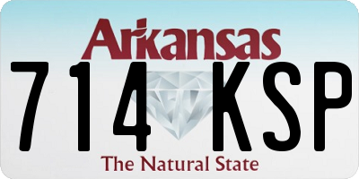 AR license plate 714KSP