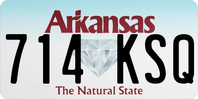 AR license plate 714KSQ