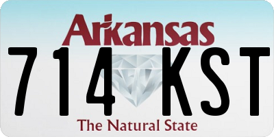 AR license plate 714KST
