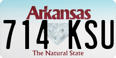 AR license plate 714KSU