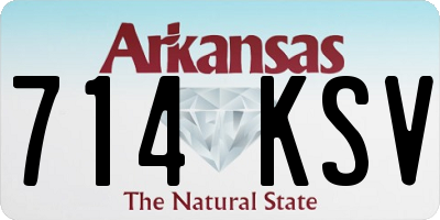 AR license plate 714KSV