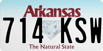 AR license plate 714KSW