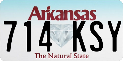 AR license plate 714KSY