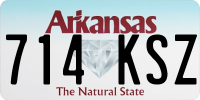 AR license plate 714KSZ