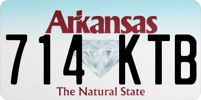 AR license plate 714KTB